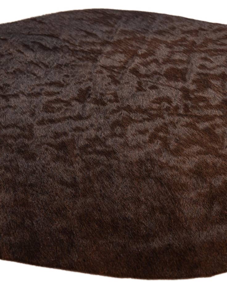 Detail image of  1' 8 x 2' 7 Cowhide Leather Rug