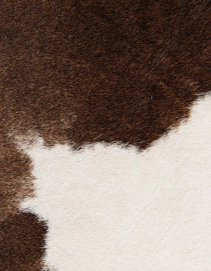 Detail image of  1' 8 x 2' 7 Cowhide Leather Rug