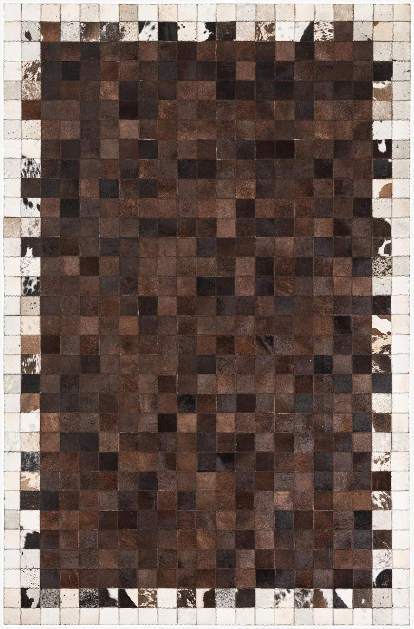  5' x 8' Cowhide Leather Rug