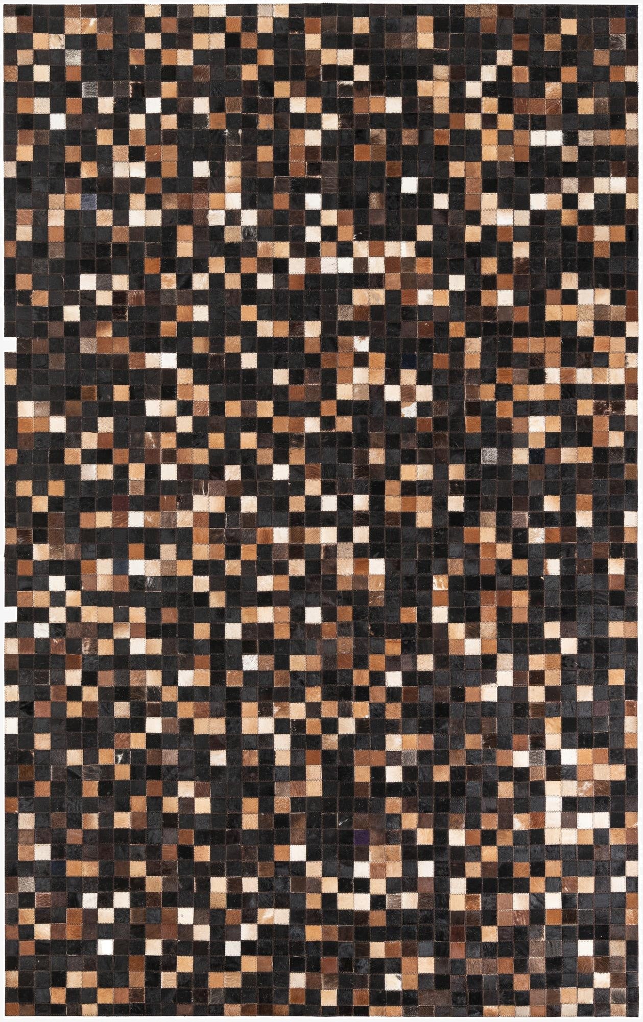  5' x 8' Cowhide Leather Rug