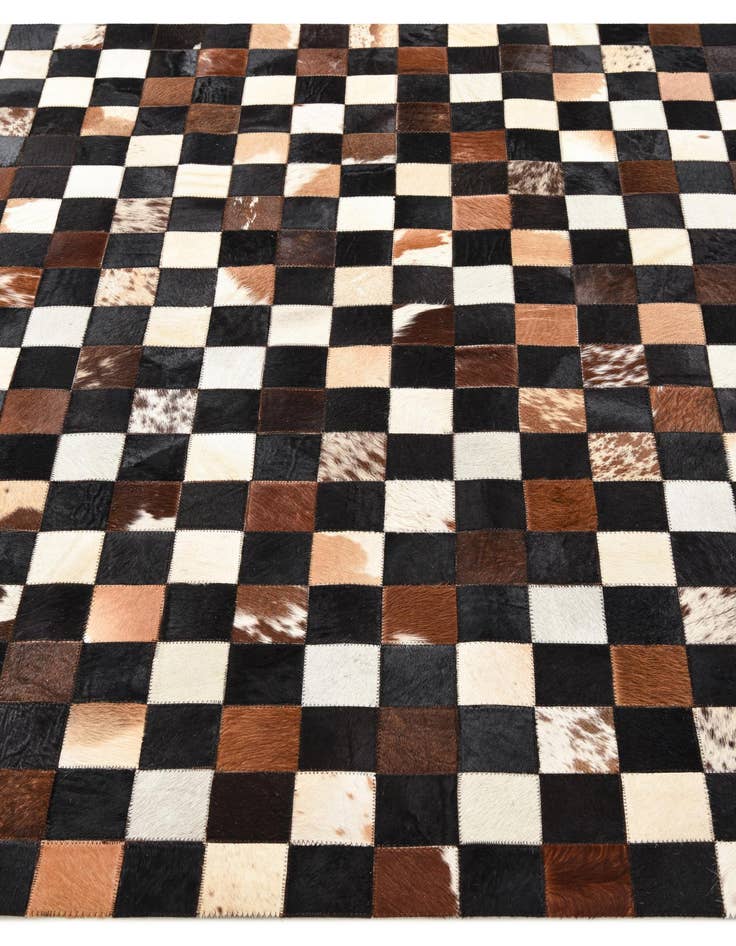 Detail image of  5' 1 x 7' 10 Cowhide Rug