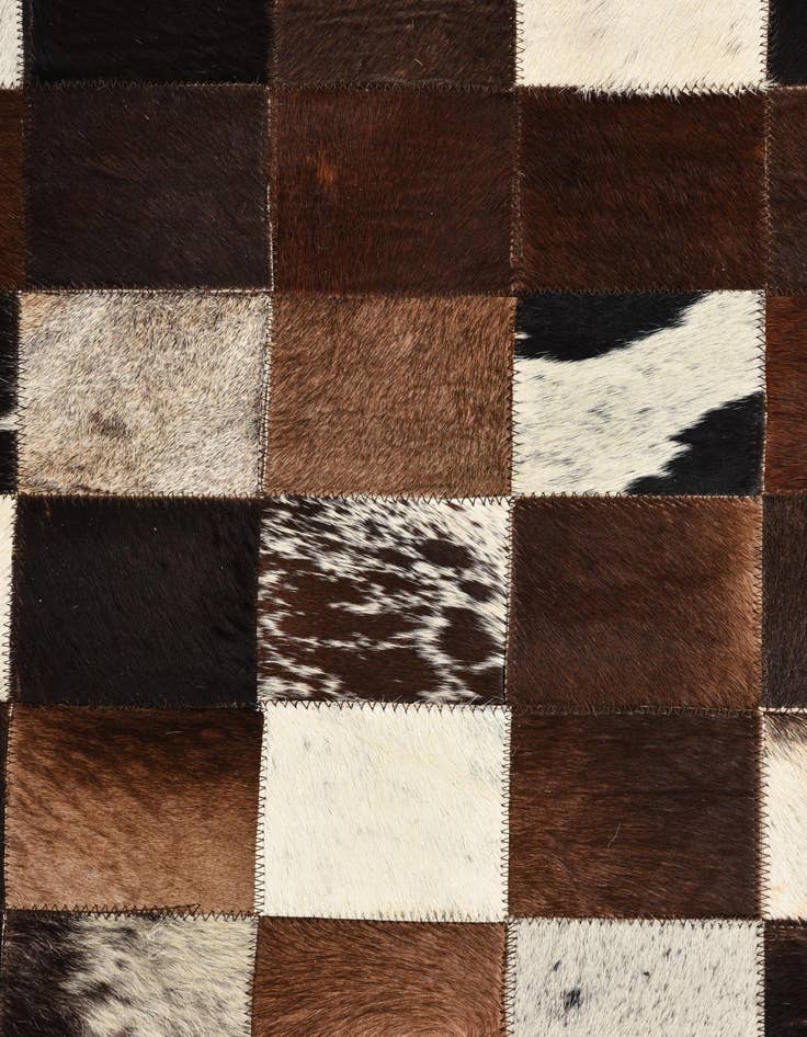 Detail image of  5' 8 x 7' 9 Cowhide Rug