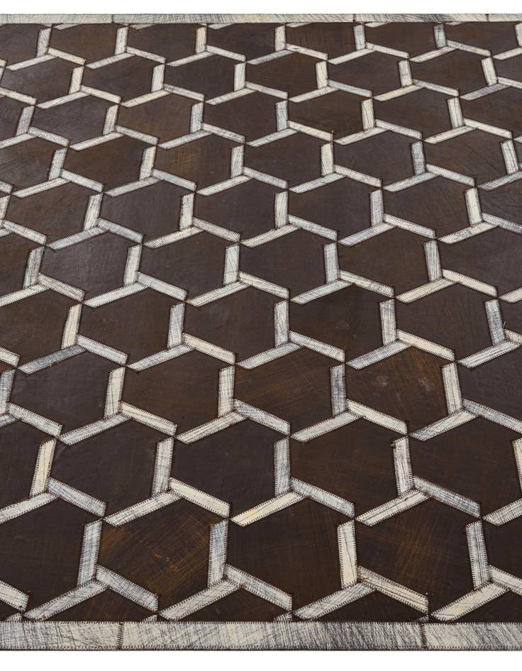 Detail image of  5' 2 x 8' 2 Cowhide Rug