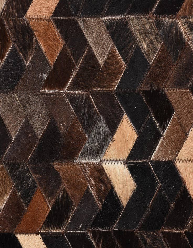 Detail image of  4' 7 x 6' 6 Cowhide Rug