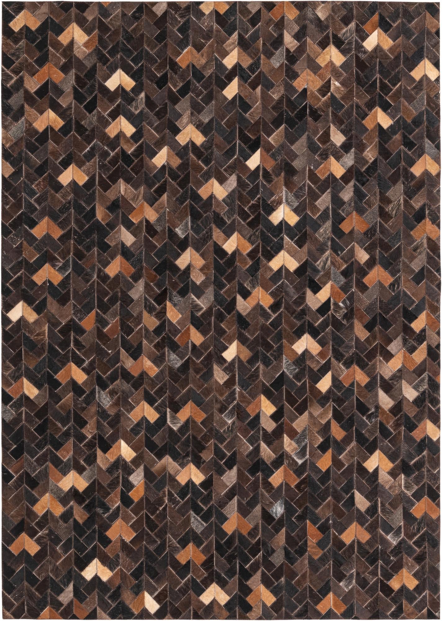 Dark Brown 4' 7 x 6' 6 Cowhide Rug | Rugs.com