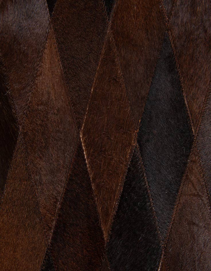 Detail image of  8' 1 x 10' 2 Cowhide Stocks Rug