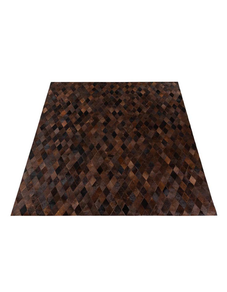 Detail image of  8' 1 x 10' 1 Cowhide Stocks Rug
