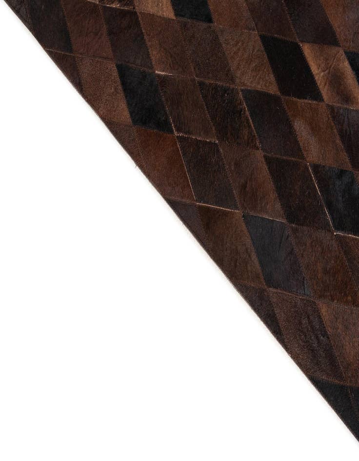 Detail image of  8' 1 x 10' 1 Cowhide Stocks Rug