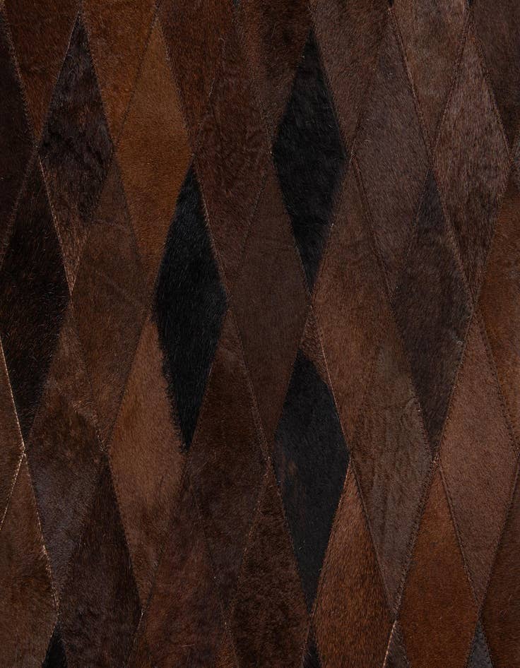 Detail image of  8' 1 x 10' 1 Cowhide Stocks Rug