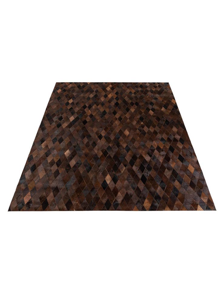 Detail image of  8' 1 x 10' 2 Cowhide Stocks Rug