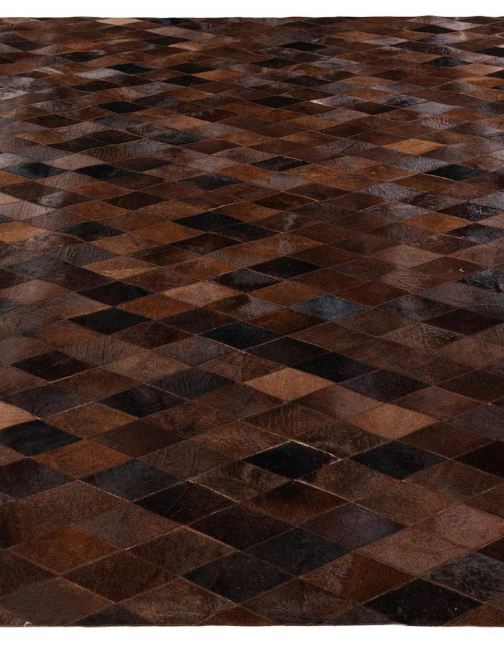 Detail image of  8' 1 x 10' 2 Cowhide Stocks Rug