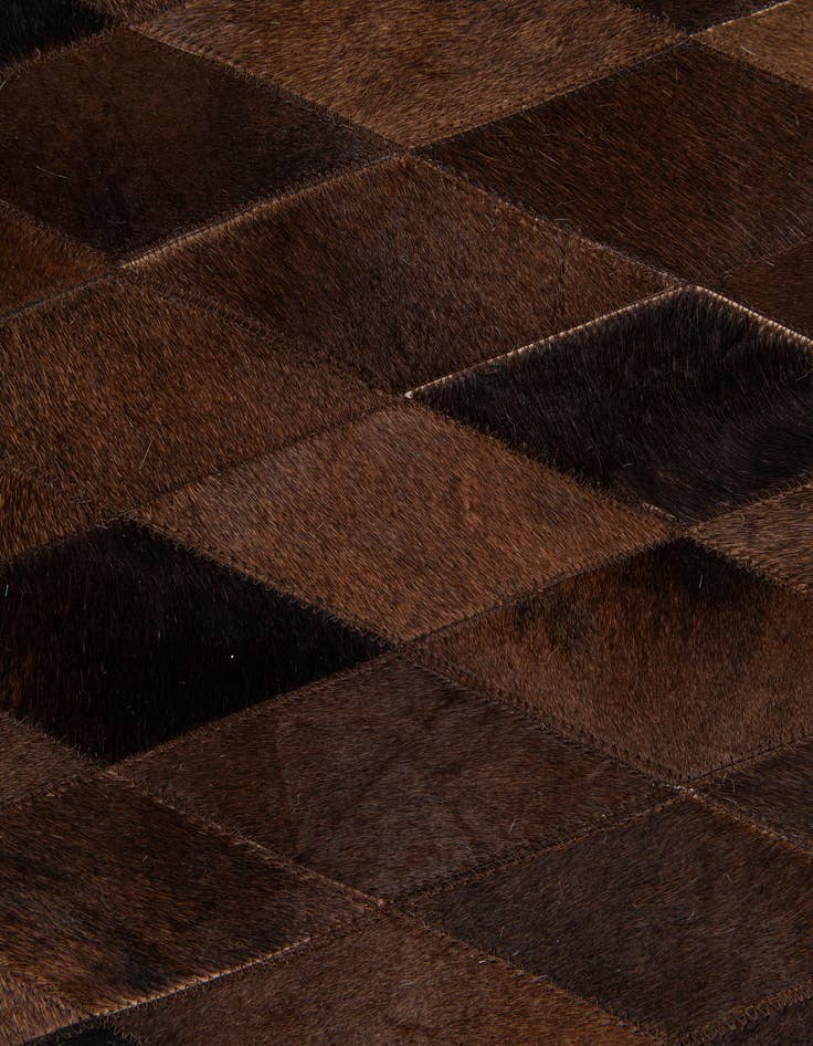 Detail image of  8' 1 x 10' 2 Cowhide Stocks Rug