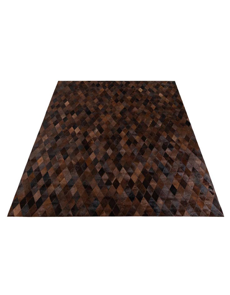 Detail image of  8' 1 x 10' 1 Cowhide Stocks Rug