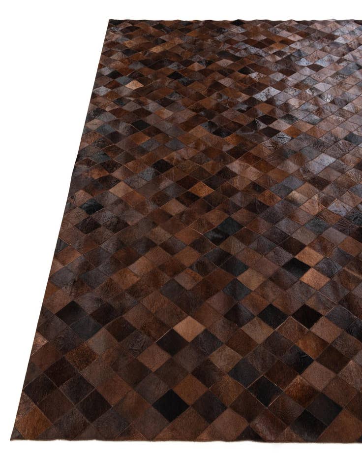 Detail image of  8' 1 x 10' 1 Cowhide Stocks Rug