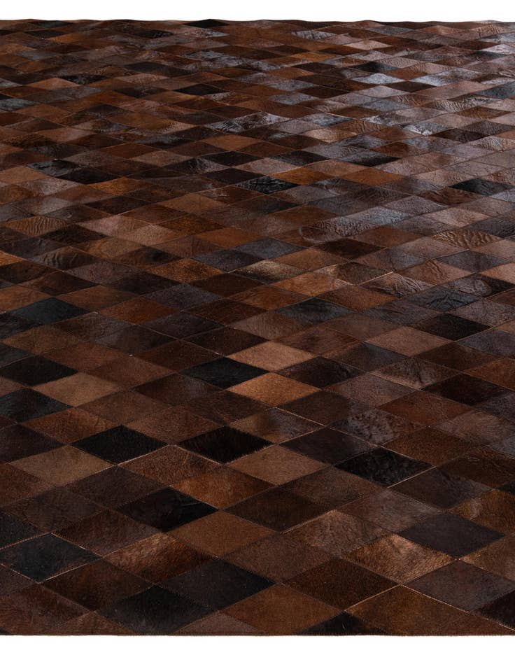 Detail image of  8' 1 x 10' 1 Cowhide Stocks Rug