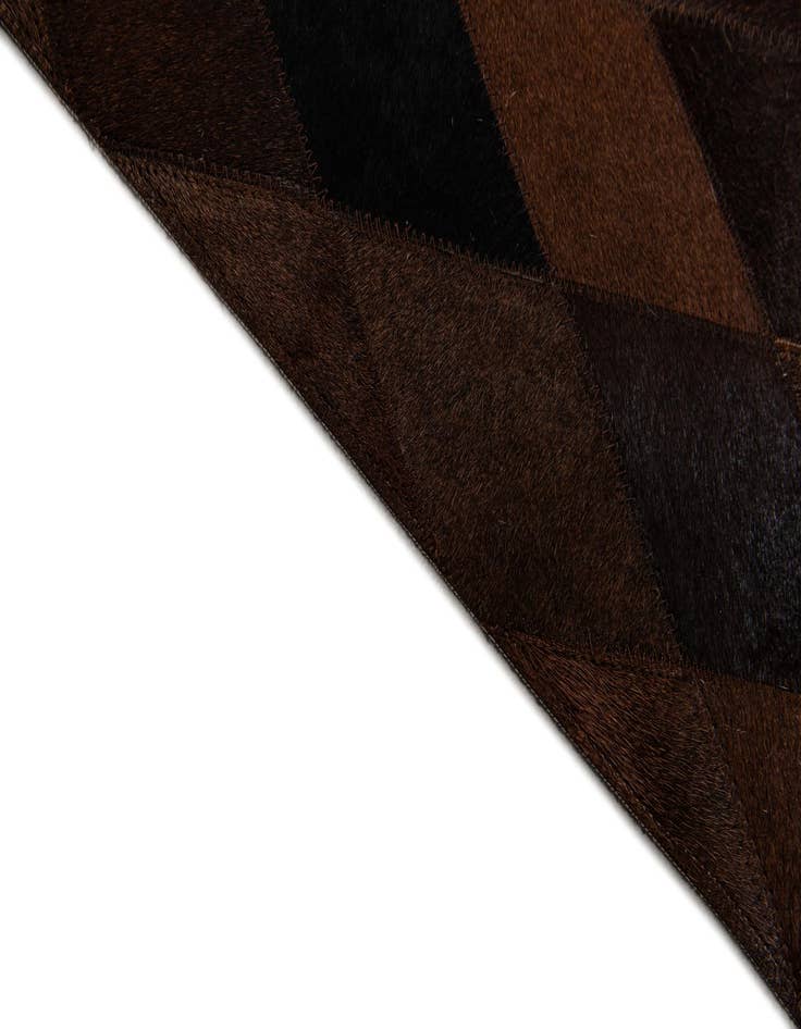 Detail image of  8' 1 x 10' 1 Cowhide Stocks Rug