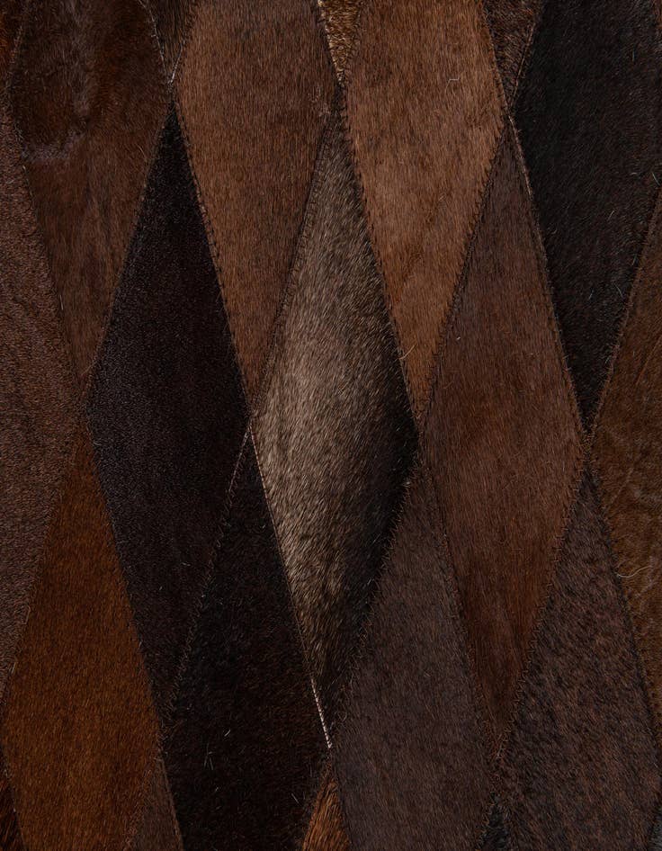 Detail image of  8' 1 x 10' 1 Cowhide Stocks Rug