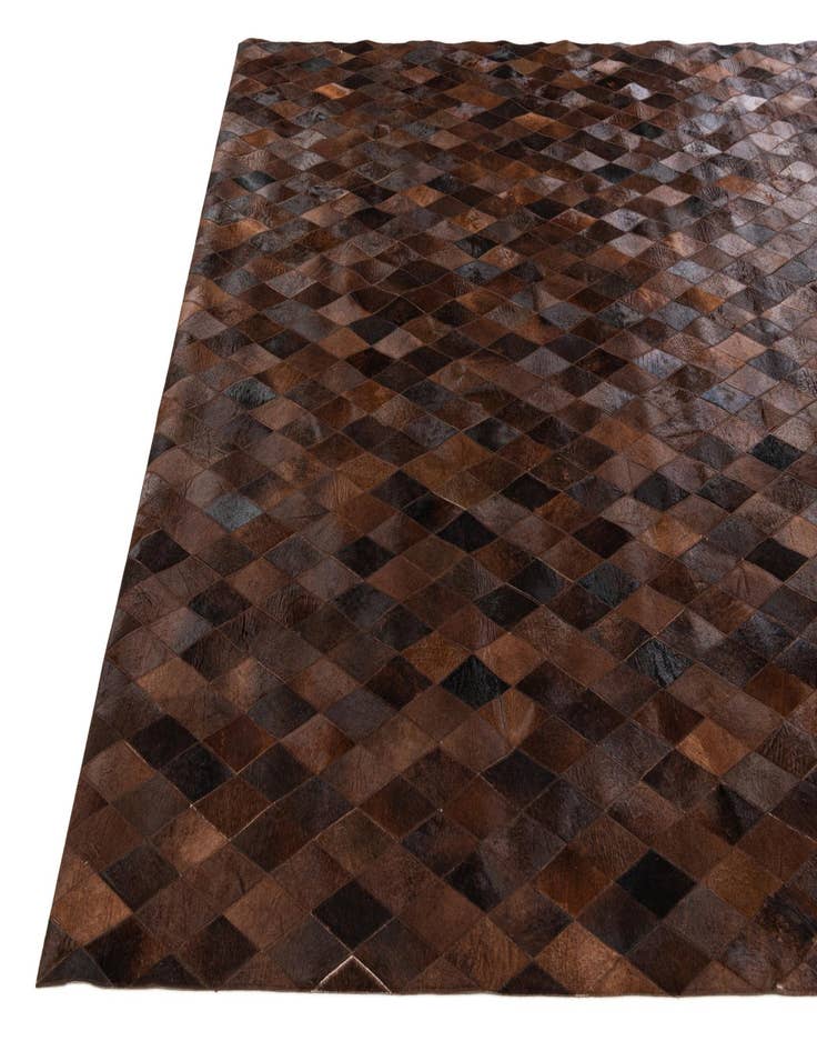 Detail image of  8' 1 x 10' 1 Cowhide Stocks Rug