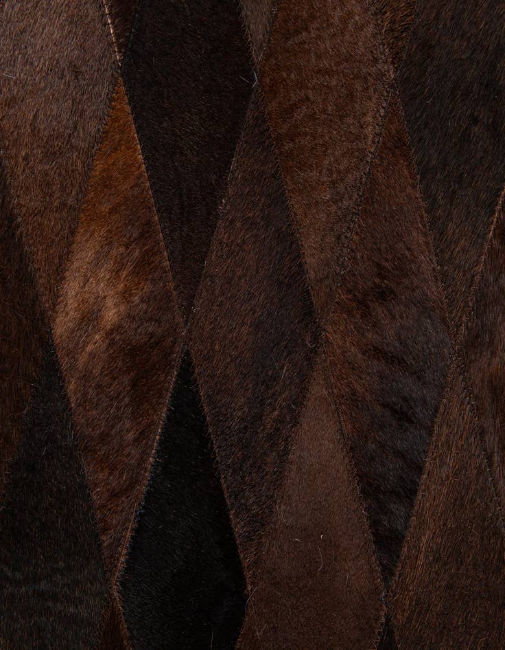 Detail image of  8' 1 x 10' 1 Cowhide Stocks Rug