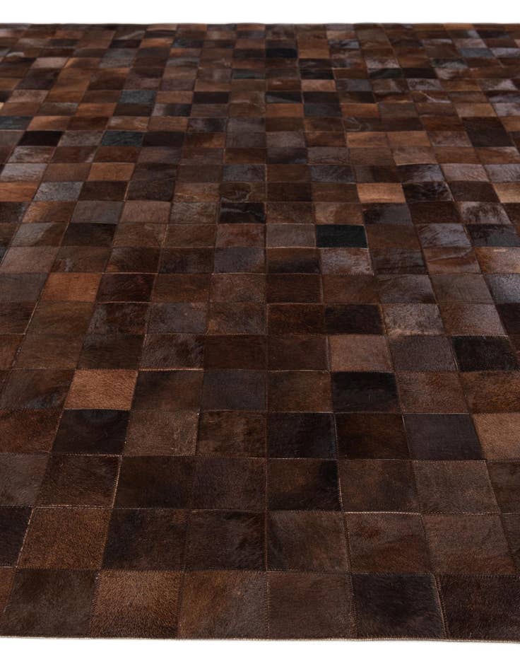 Detail image of  8' 1 x 10' Cowhide Stocks Rug