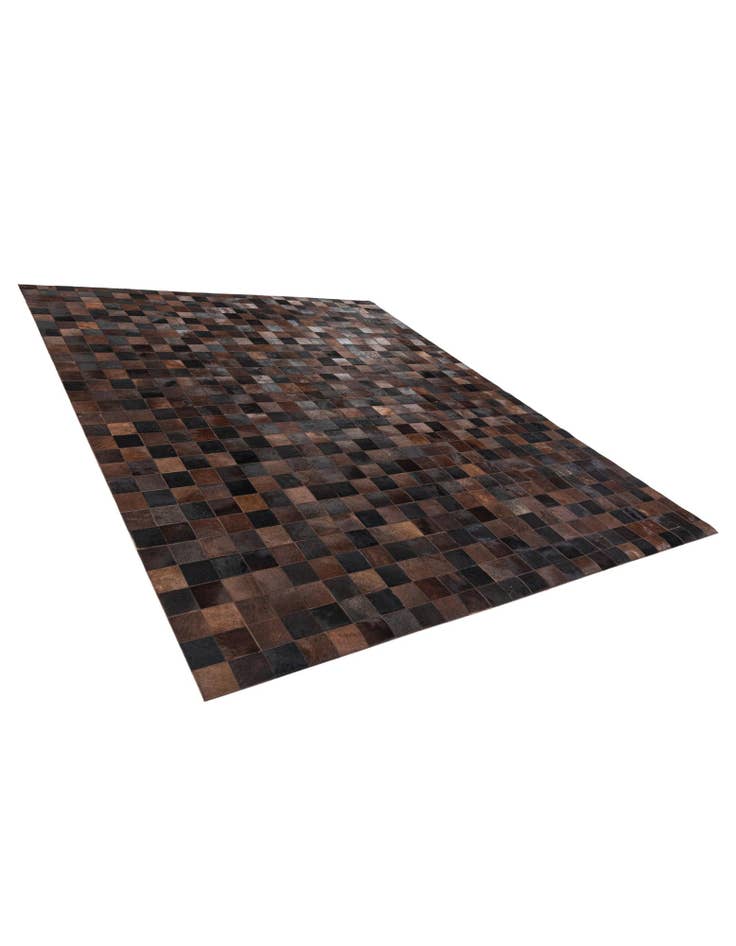 Detail image of  8' 1 x 10' 1 Cowhide Stocks Rug