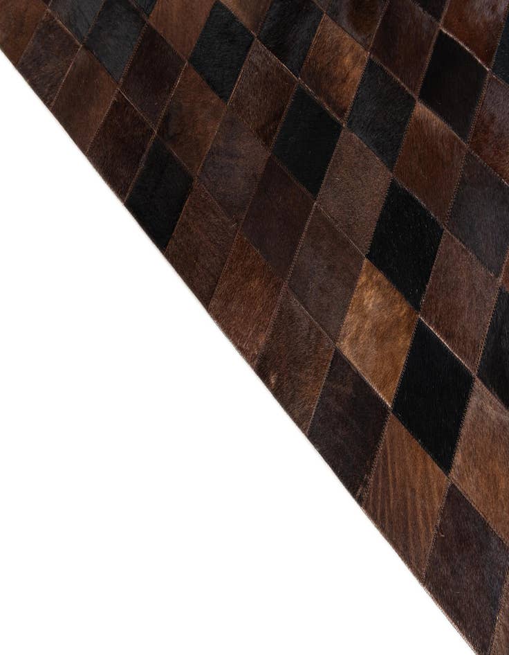 Detail image of  8' 1 x 10' 1 Cowhide Stocks Rug