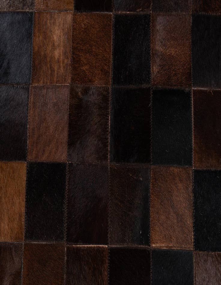 Detail image of  8' 1 x 10' 1 Cowhide Stocks Rug