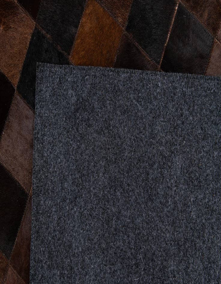 Detail image of  8' 1 x 10' 1 Cowhide Stocks Rug