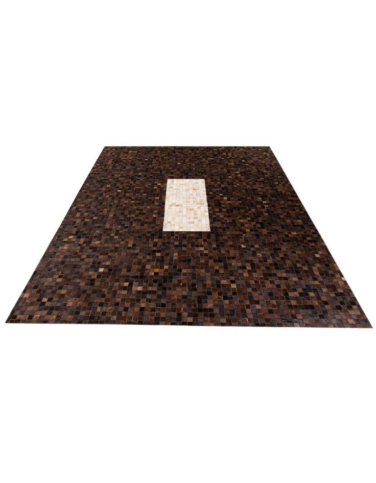 Detail image of  8' 1 x 9' 11 Cowhide Stocks Rug