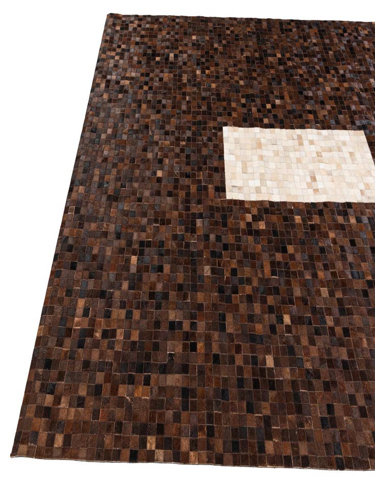 Detail image of  8' 1 x 9' 11 Cowhide Stocks Rug