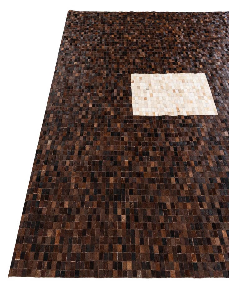Detail image of  8' 1 x 10' Cowhide Stocks Rug