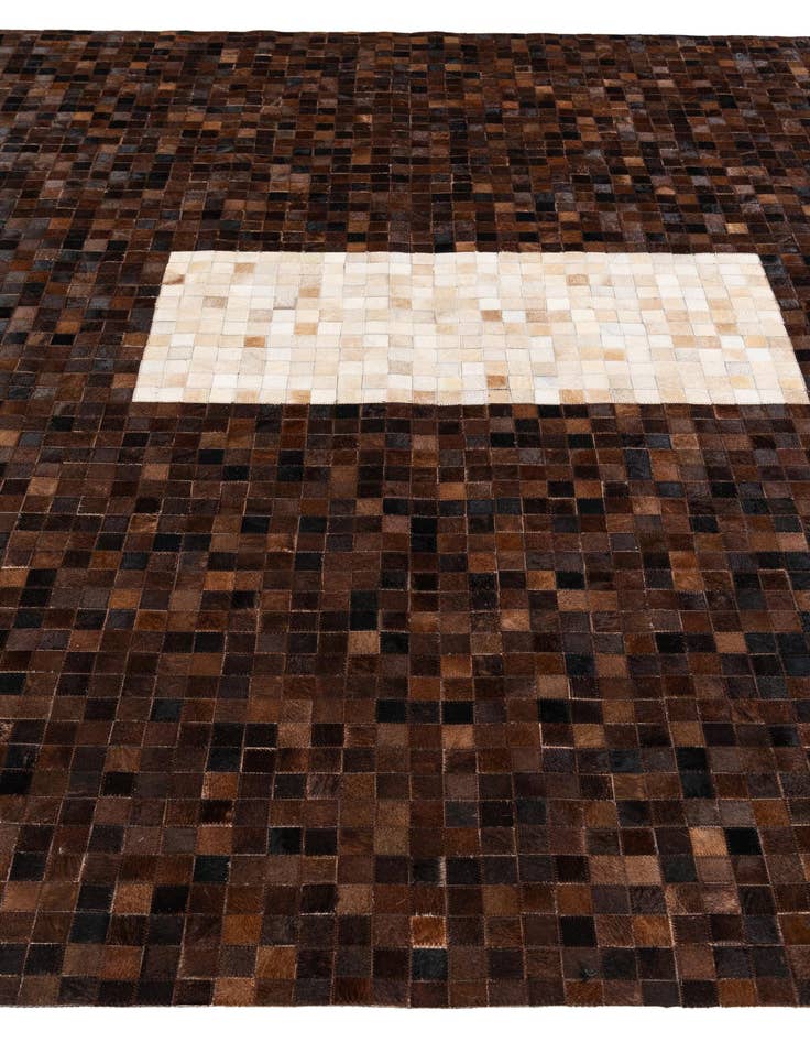 Detail image of  8' 1 x 10' Cowhide Stocks Rug