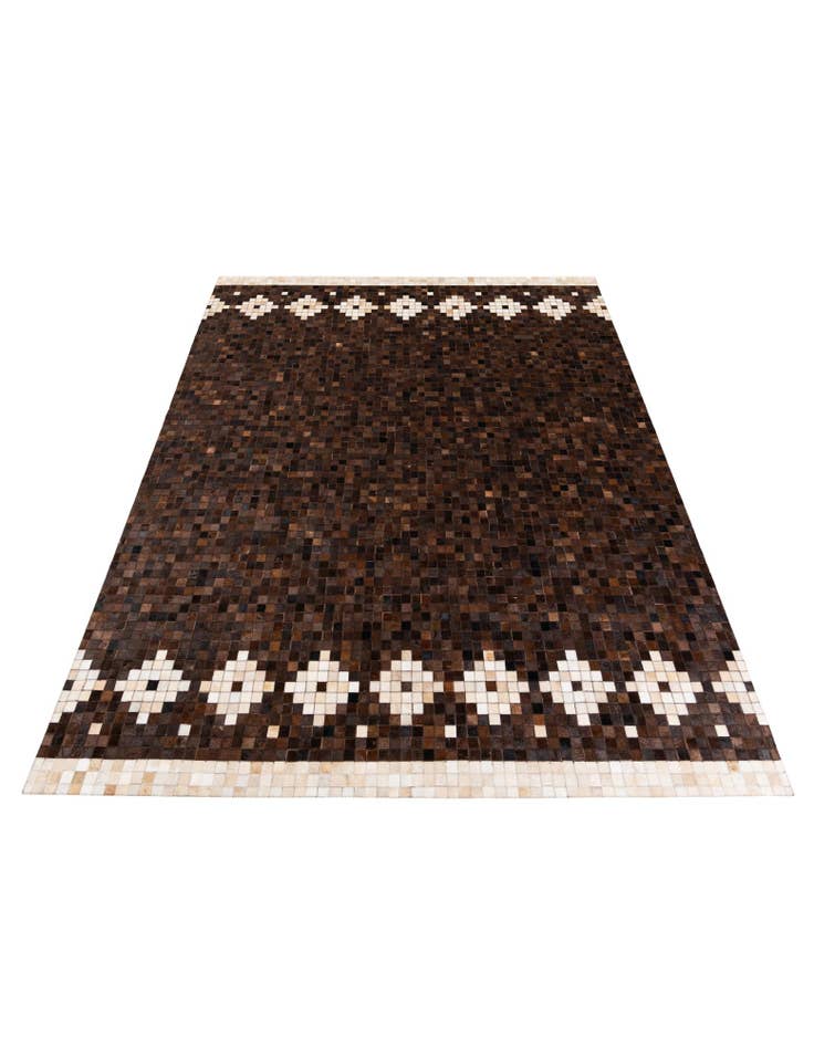 Detail image of  8' 1 x 10' Cowhide Stocks Rug