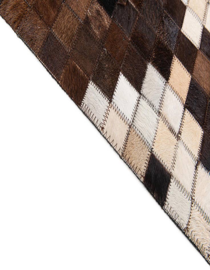 Detail image of  8' 1 x 10' Cowhide Stocks Rug