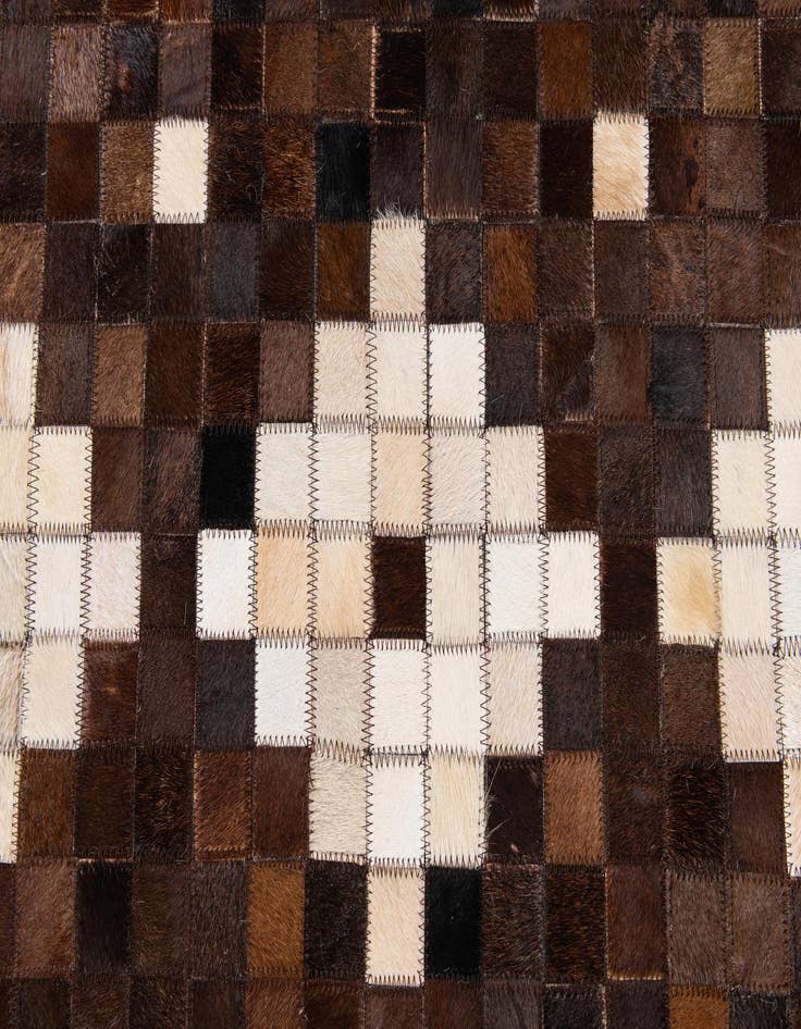Detail image of  8' 1 x 10' Cowhide Stocks Rug