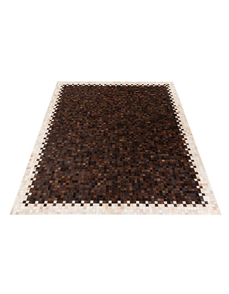 Detail image of  8' 2 x 10' 1 Cowhide Stocks Rug