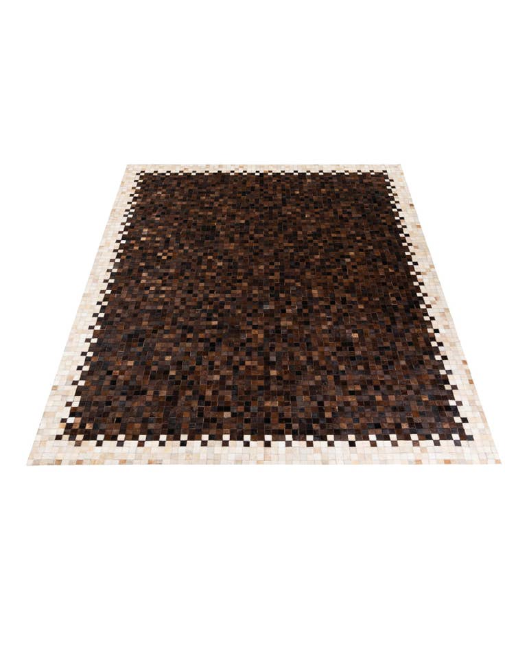 Detail image of  8' 1 x 9' 10 Cowhide Stocks Rug