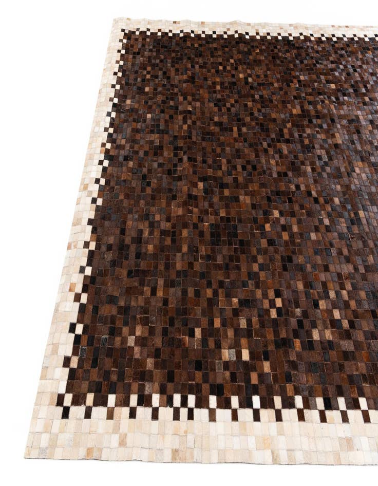 Detail image of  8' 1 x 9' 10 Cowhide Stocks Rug