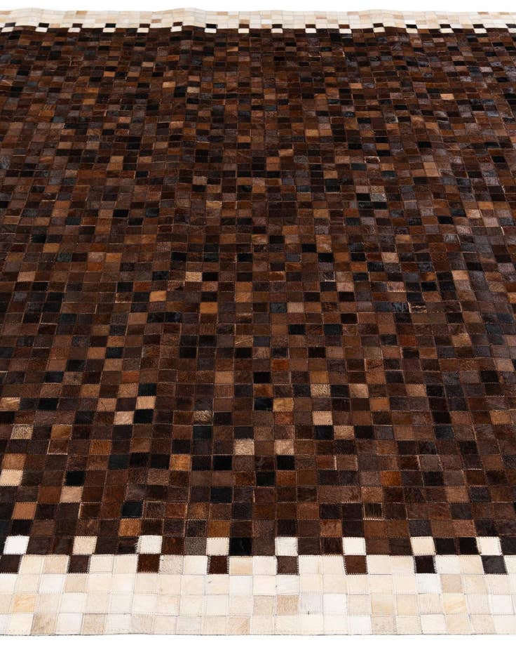 Detail image of  8' 1 x 9' 10 Cowhide Stocks Rug