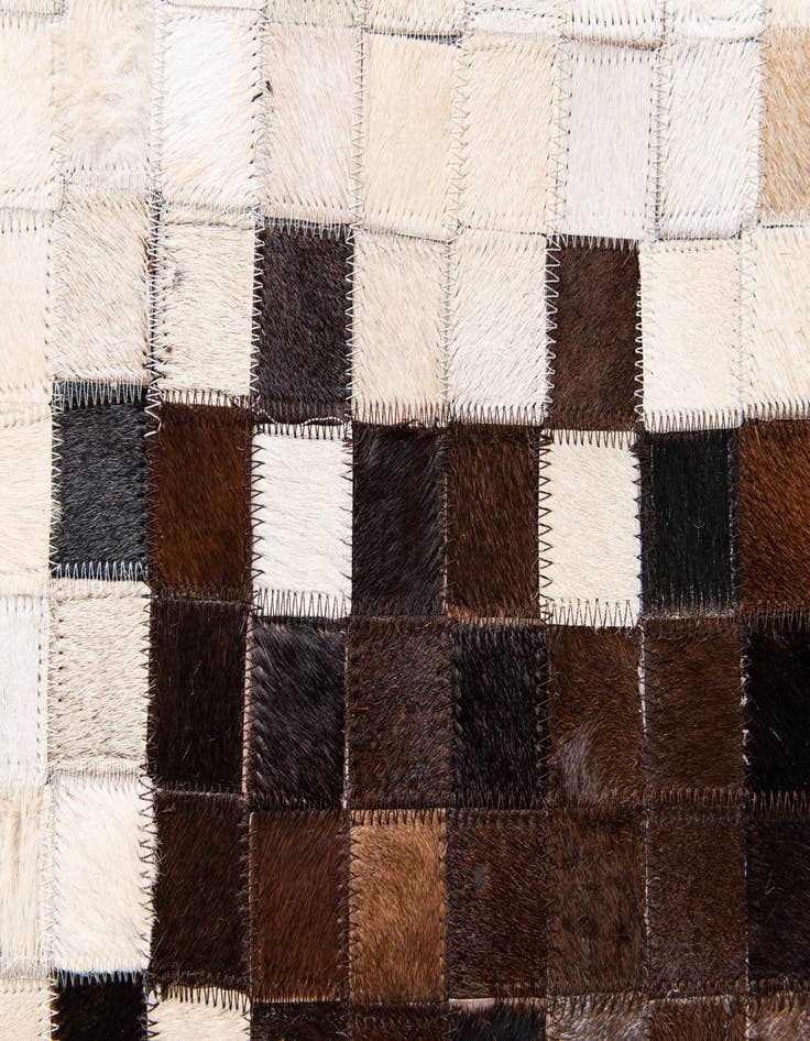 Detail image of  8' 1 x 9' 10 Cowhide Stocks Rug