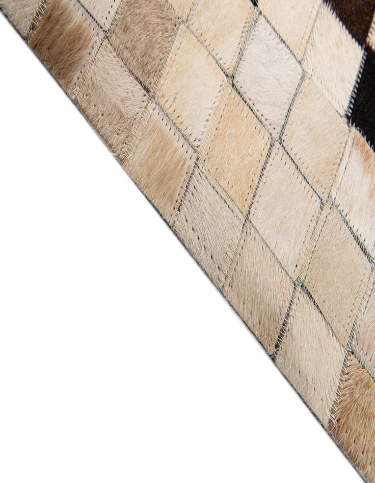 Detail image of  8' 2 x 9' 10 Cowhide Stocks Rug