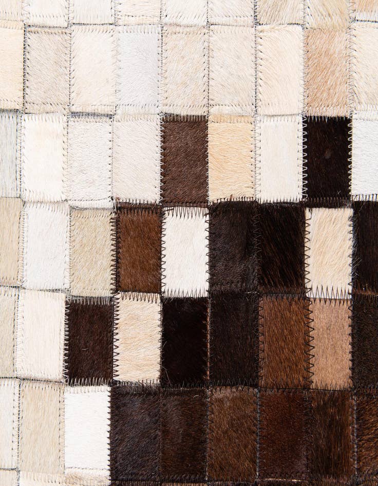Detail image of  8' 2 x 9' 10 Cowhide Stocks Rug