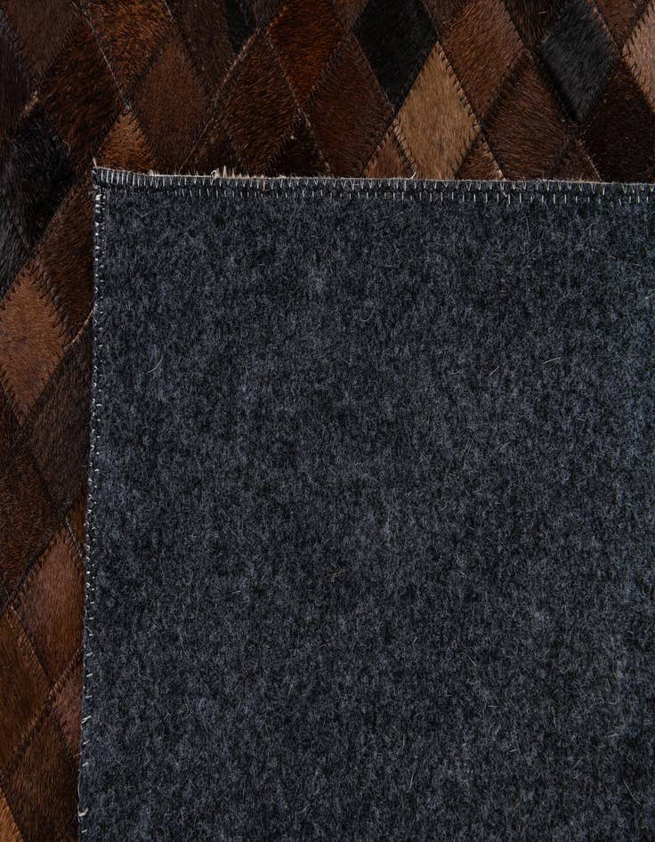 Detail image of  8' 2 x 9' 10 Cowhide Stocks Rug