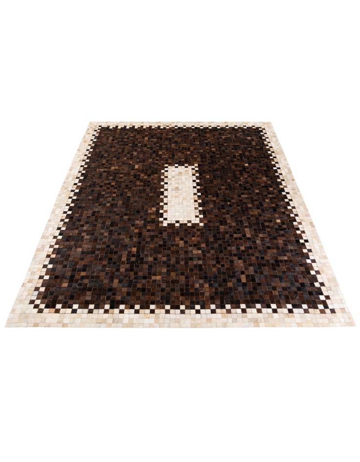 Detail image of  8' x 9' 10 Cowhide Stocks Rug