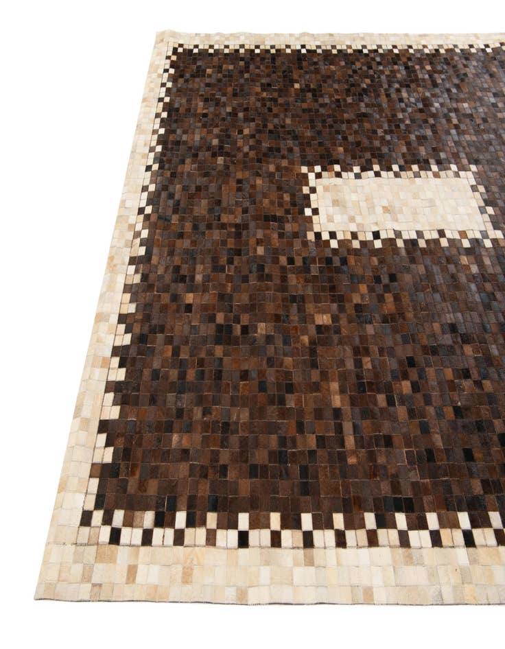 Detail image of  8' x 9' 10 Cowhide Stocks Rug