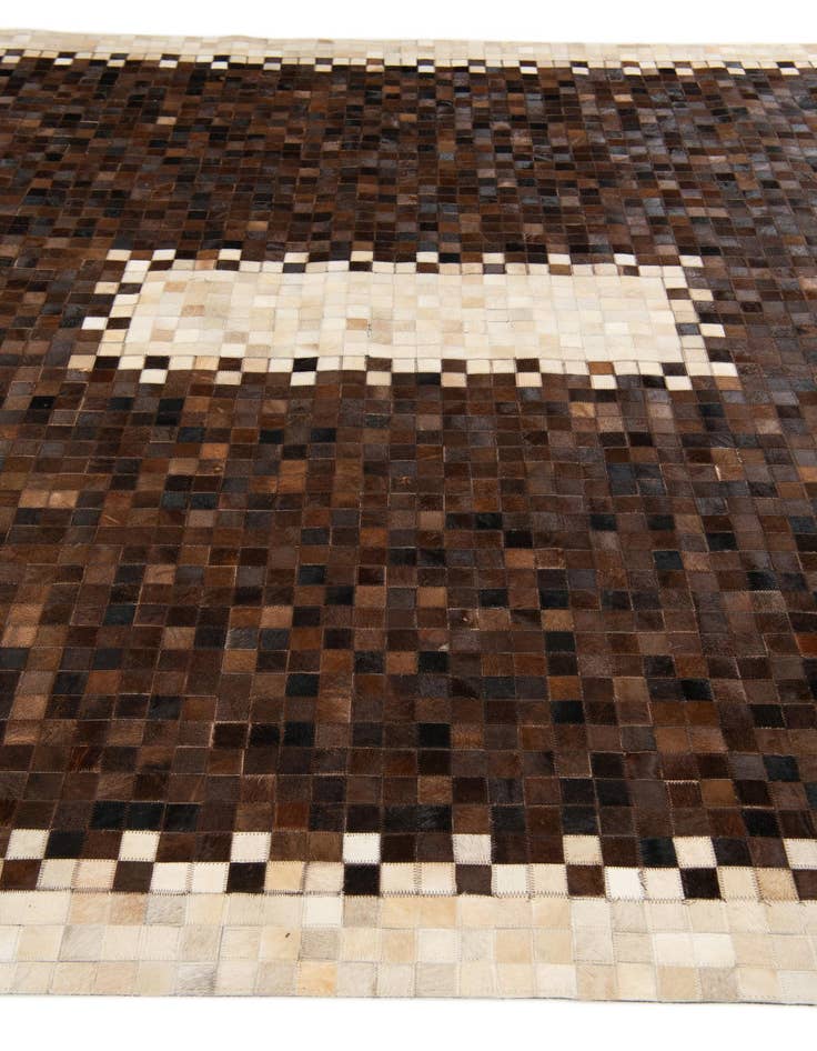 Detail image of  8' x 9' 10 Cowhide Stocks Rug