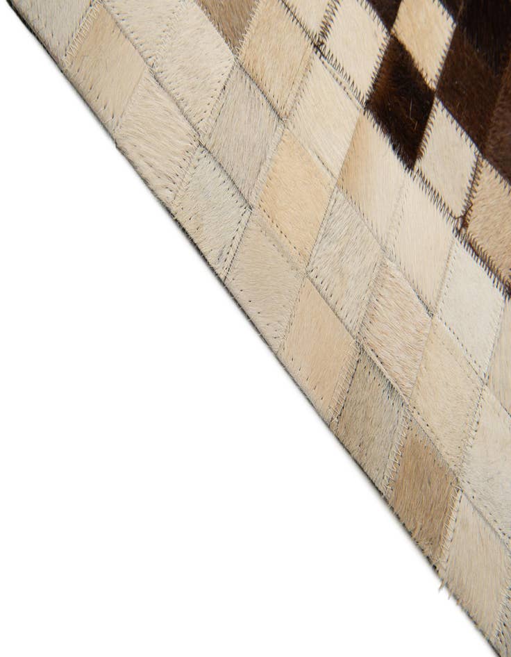 Detail image of  8' x 9' 10 Cowhide Stocks Rug