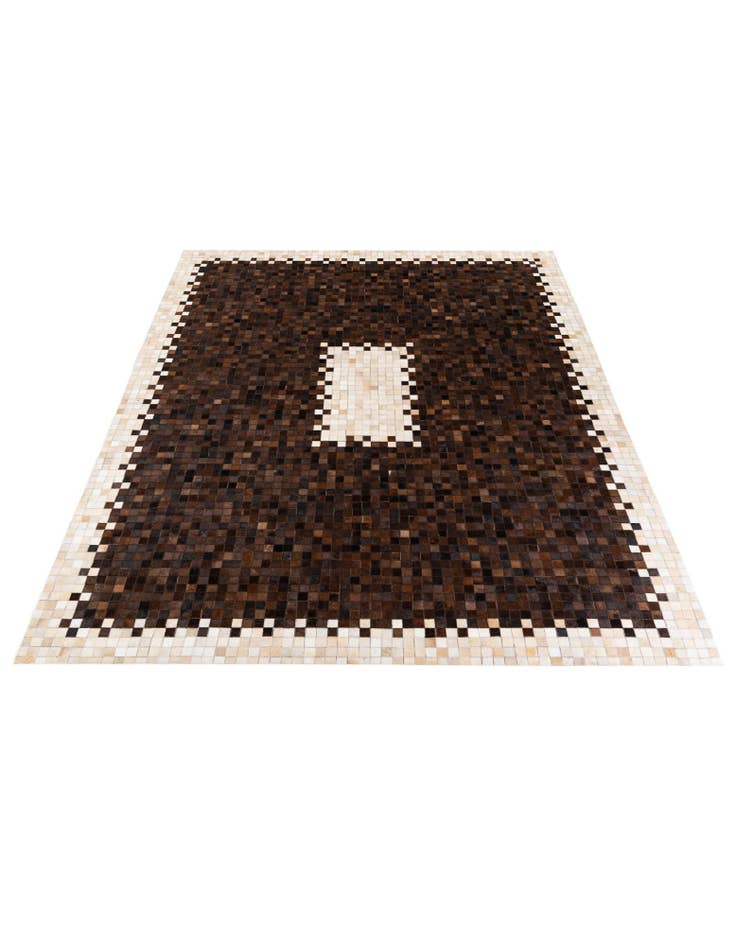 Detail image of  8' x 9' 10 Cowhide Stocks Rug