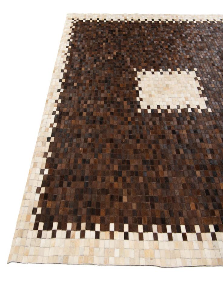 Detail image of  8' x 9' 10 Cowhide Stocks Rug