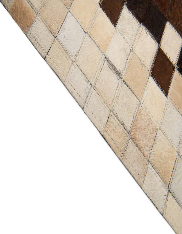 Detail image of  8' 2 x 9' 11 Cowhide Stocks Rug